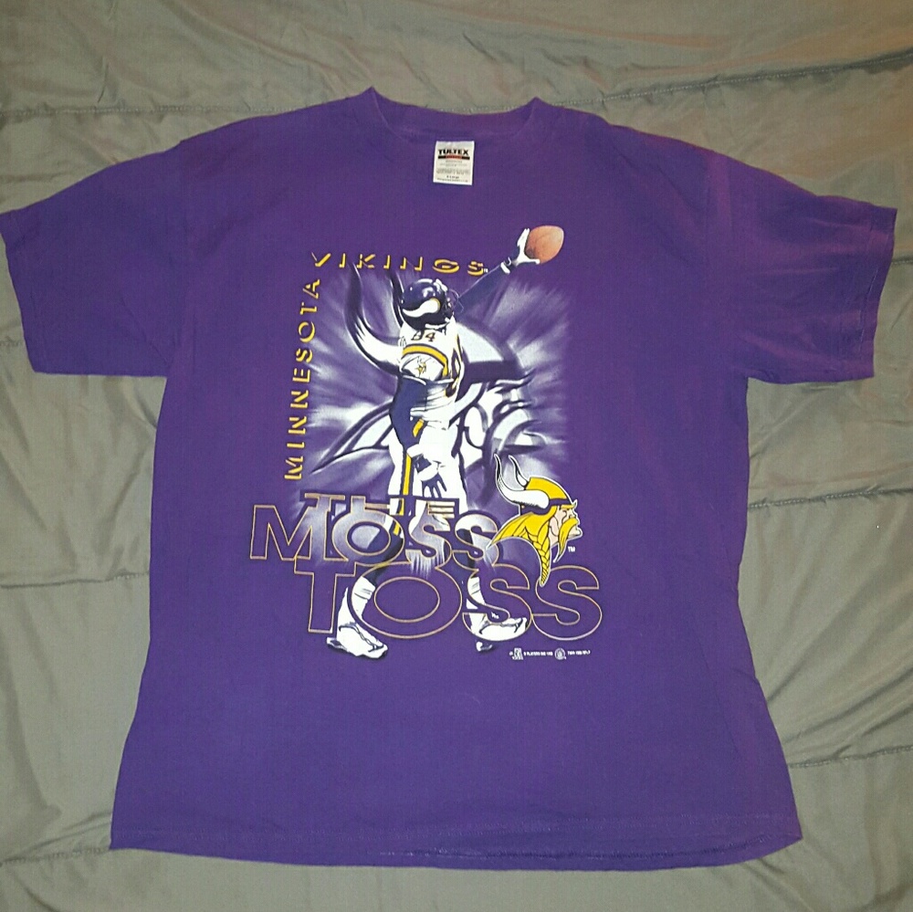Vintage Vikings Randy Moss The Moss Toss Teeshirt
